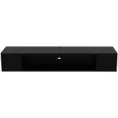 Skye Decor , Peti - Black, Table de télévision, noir, 100 % PANNEAUX DE COUVERTURE EN MÉLAMINE, 135 x 35,2 x 23 cm