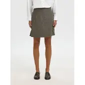 Selected Laine Mélangée Mini-jupe Femme Marron 38