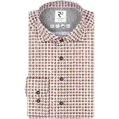 R2 Chemise Single Jersey Imprimée Taupe Beige taille 43