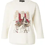 Monari T-shirt marron / cappuccino / rouge foncé / blanc naturel
