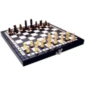 Abino Jeu d'échecs en bois dans une boîte
