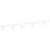 LEDVION systeme rail LED 2m monophase Blanc 5 spots blanc chaud