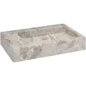 vidaXL Lavabo Gris 58x39x10 cm Marbre