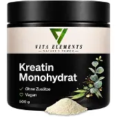 IK-Handelsgruppe Vita Elements Créatine monohydrate en poudre 500g Complément alimentaire