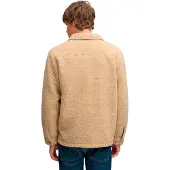 Superdry Retro Fleece Overshirt Long Sleeve Shirt Marron L Homme