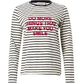 Weekend Max Mara T-shirt 'VICINO' bleu marine / pourpre / blanc cassé