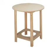 Dripio Table ronde en bois de hêtre, dimensions 60 x 75 cm