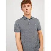 Jack & Jones T-Shirt 'JJEPaulos' gris chiné / blanc