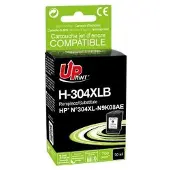 Uprint Encre compatible avec N9K08AE, HP 304XL, H-304XLB, noir, 700s, 20ml