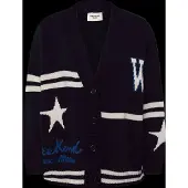 Weekend Max Mara Cardigan 'BELGIO' bleu marine / bleu roi / blanc