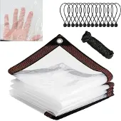 Sonstiges Bâche transparente avec œillets, imperméable, 4x2 mètres