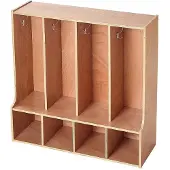 Vevor Vestiaire 4 Enfants Ouvert