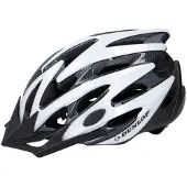 Dunlop Casque de vélo VTT pour homme et femme , blanc et noir, taille S (53-55 cm)