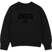 Zadig & Voltaire X60799 Sweatshirt Noir 14 Years Fille
