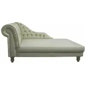 AEA Chesterfield Chaiselounge Liege Couch Sofa Ledersofa mit Kristallen