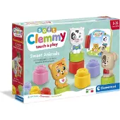 Clementoni Set de Construction Baby Born Soft Clemmy avec Cubes et Animaux - 9 Pièces