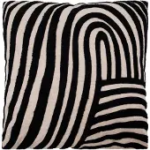 House Doctor Cushion, HDSky, Sand, Black (50 x 50 cm)