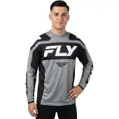 FLY Racing F-16 Long Sleeve Jersey Gris XL Homme