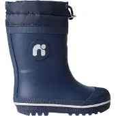 Name It Mini Bottes en caoutchouc 'NMNNUNO' bleu foncé / blanc