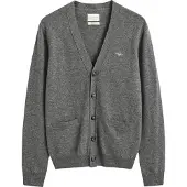 Gant Vestes en maille gris chiné