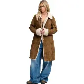 Superdry Veste Faux Shearling Longline