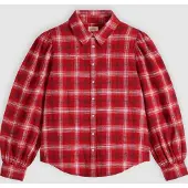 Levi's Juna Western Long Sleeve Shirt Rouge S Femme