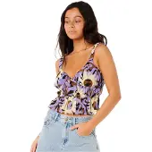 Rip Curl Sun Drenched Sleeveless Blouse Violet M Femme