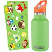 AS Discount Bouteille de sport avec autocollant vert (350 ml)