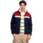 Superdry Tricolour Fleece Through Full Zip Sweatshirt Bleu 3XL Homme