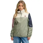Superdry Colour Block Windbreaker Jacket Vert 2XS Femme