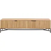 Ebuy24 Jaipur table TV 3 portesReproduction chêne.
