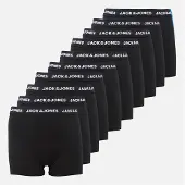 Jack & Jones Lot de dix boxers garçons - Noir