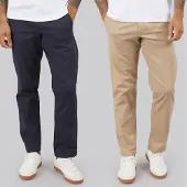 Jack & Jones Chinos Kane Dave décontractés deux-pack hommes - Marine/Crockery