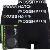 Crosshatch Boxers astral cinq-pack hommes - Pack A Noir