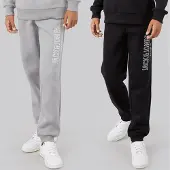 Jack & Jones Joggeurs Toby lot de deux garçons - Alloy/Noir