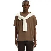 Selected T-Shirt 'Aspen' marron