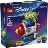 LEGO Disney : L'extraterrestre et la fusée Pizza Planet, kit de construction, à partir de 9 ans, plastique, 714 pièces, 994 g