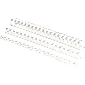 Fellowes - 22 mm - 30 cm - A4 (210 x 297 mm) - 180 feuilles - blanc - 50 unités peigne de reliure en plastique - pour Galaxy 500, Galaxy E 500, Pulsar 300, Pulsar-E 300, Quasar E 500...