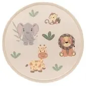 Tapis.fr Tapis pour enfant lavable Emilio beige 120 cm rond