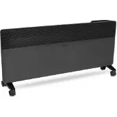 Vonroc Radiateur électrique textile 2500W - inverter - 30m² | WiFi - noir