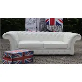 AEA Chesterfield Sofa 3 Sitzer Polster Napalon Leder Couch Garnitur