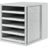HAN Module de classement, 5 tiroirs ouverts , boitier: gris