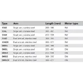 VETUS Rws Motor Inox Bras d'essuie-glace argent 395-481 mm Argent 395-481 mm