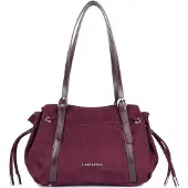 Lancaster Sac cabas épaule Zippé M Velvet Emma Bordeaux