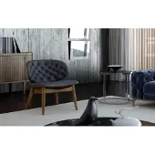 AEA Chesterfield Stuhl Luxus Einsitzer Esszimmermöbel Wohnzimmer Sitzer