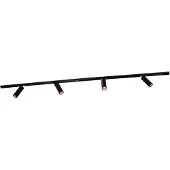 LEDVION systeme rail LED 2m monophase Noir 4 spots RGB
