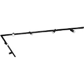 LEDVION systeme rail LED 3m monophase Noir 6 spots blanc chaud