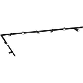 LEDVION systeme rail LED 3m monophase Noir 8 spots blanc chaud
