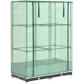 vidaXL Lit surélevé avec serre aspect rotin 80x40x123 cm