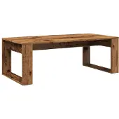 vidaXL Table basse imitation vieux bois 102x50x35 cm Bois composite